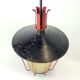Vintage Ceiling Pendant Railway Light, Czechoslovakia 1940s