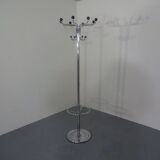 French chrome-plated steel tubular coat rack, 1940s