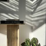 100% raw travertine console