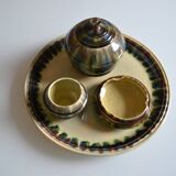 Sauveur Lunetta in Vallauris Vintage Ceramic 1950 Smoking Set