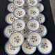 Set of 23 Digoin Sarreguemines "Elorn" dessert plates