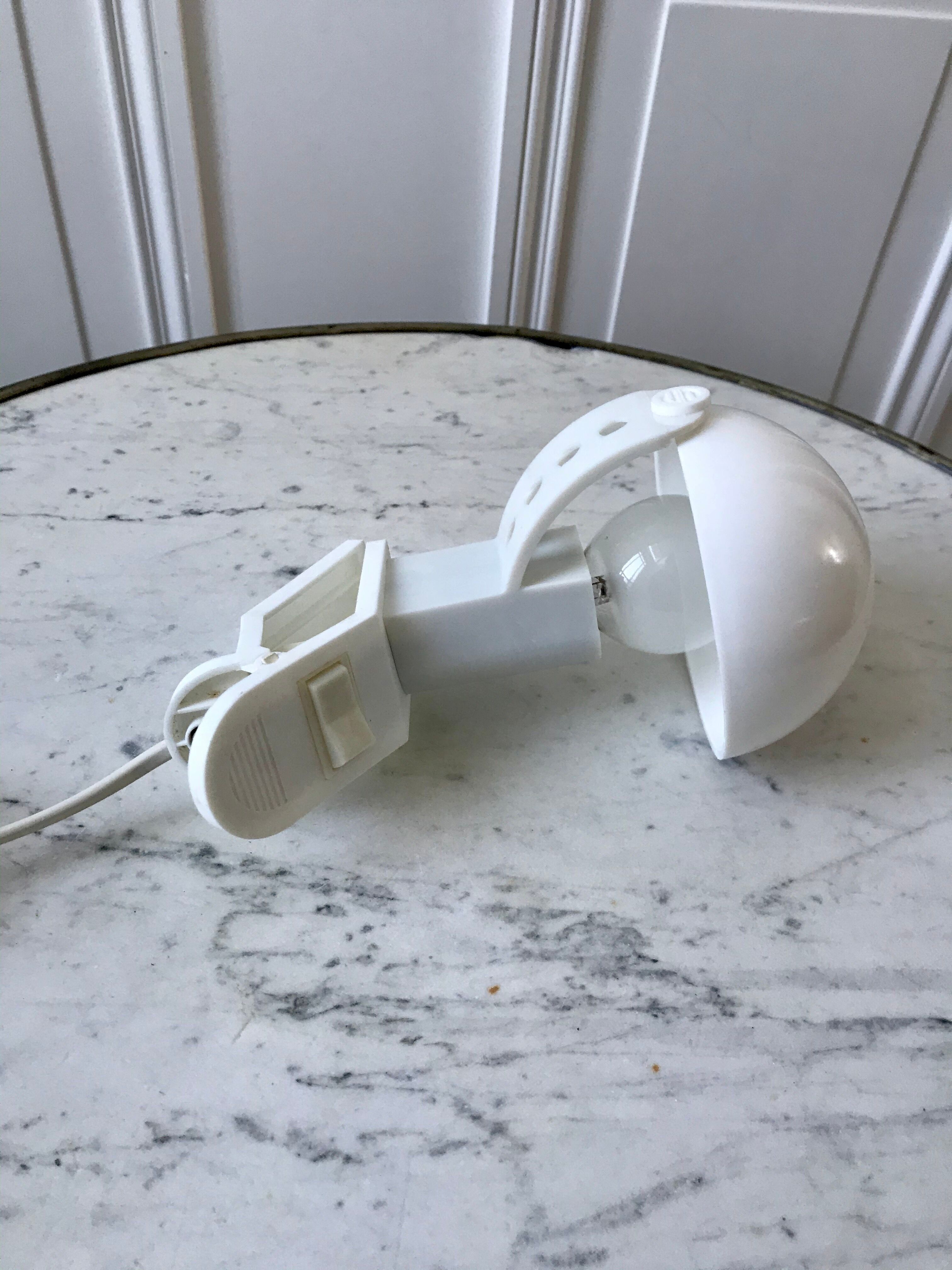 lampe champignon design à pincer Sarlam années 70