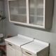 Wall sideboard in sheet metal "Ferlithe" 60s