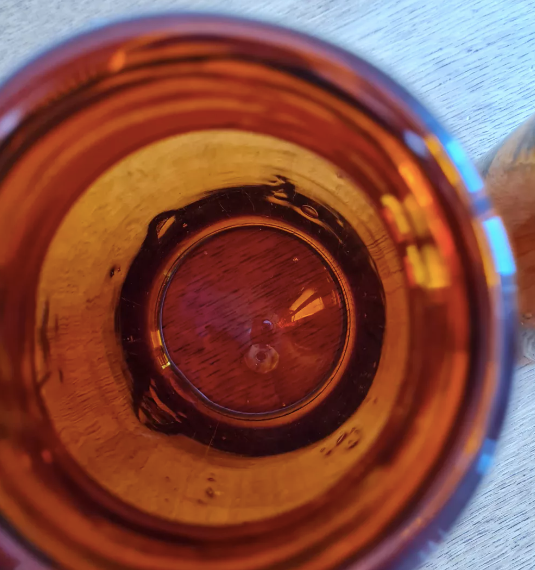 Amber apothecary bottle