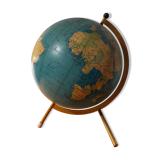 Vintage globe maps taride brass support 60s