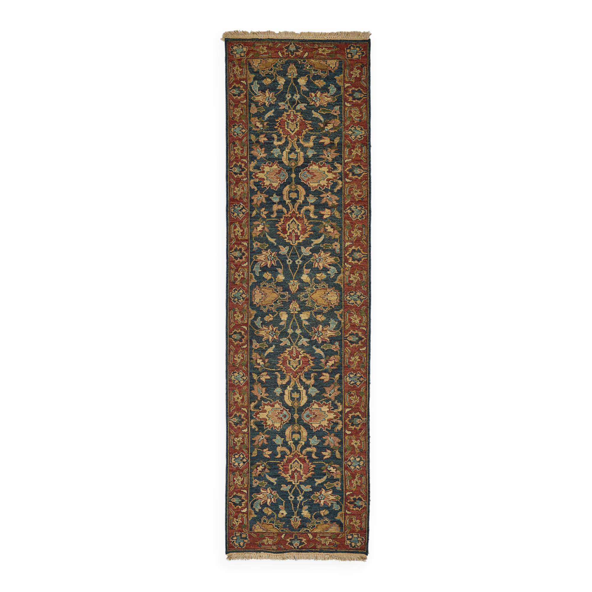 Turkish Handknotted Wool Oushak Rug 80 cm x 292 cm