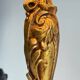 Chic bronze lamp with vintage gold patina