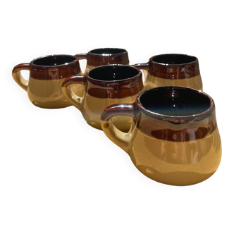 Set of 5 coffee cups