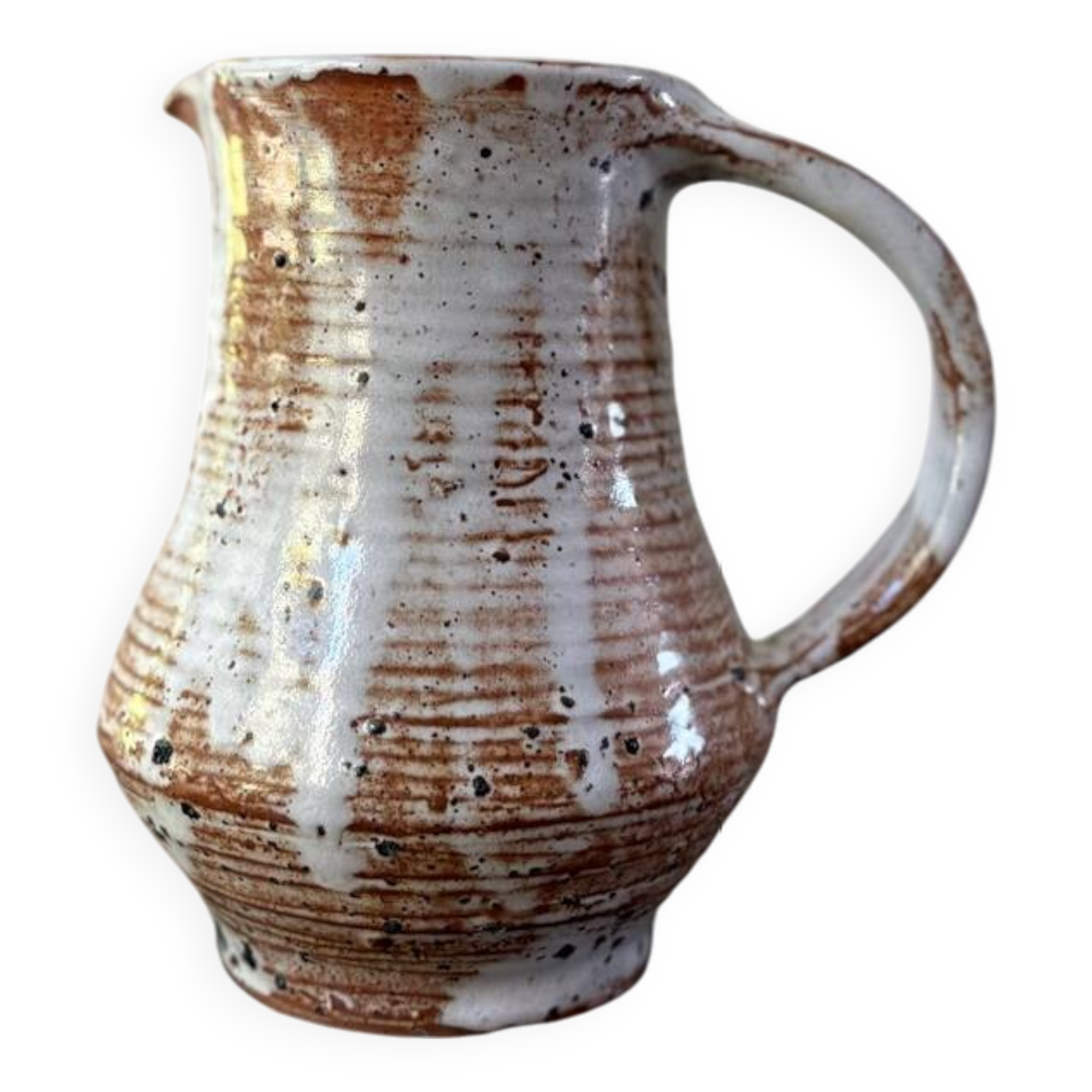 Chantal and Thierry Blanc ceramic pitcher, vintage 70s