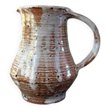 Chantal and Thierry Blanc ceramic pitcher, vintage 70s