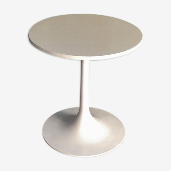 Table d'appoint tulipe pied métal plateau mélaminé 1960