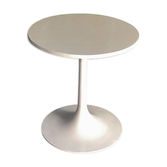 Side table tulip foot metal top melaminated 1960