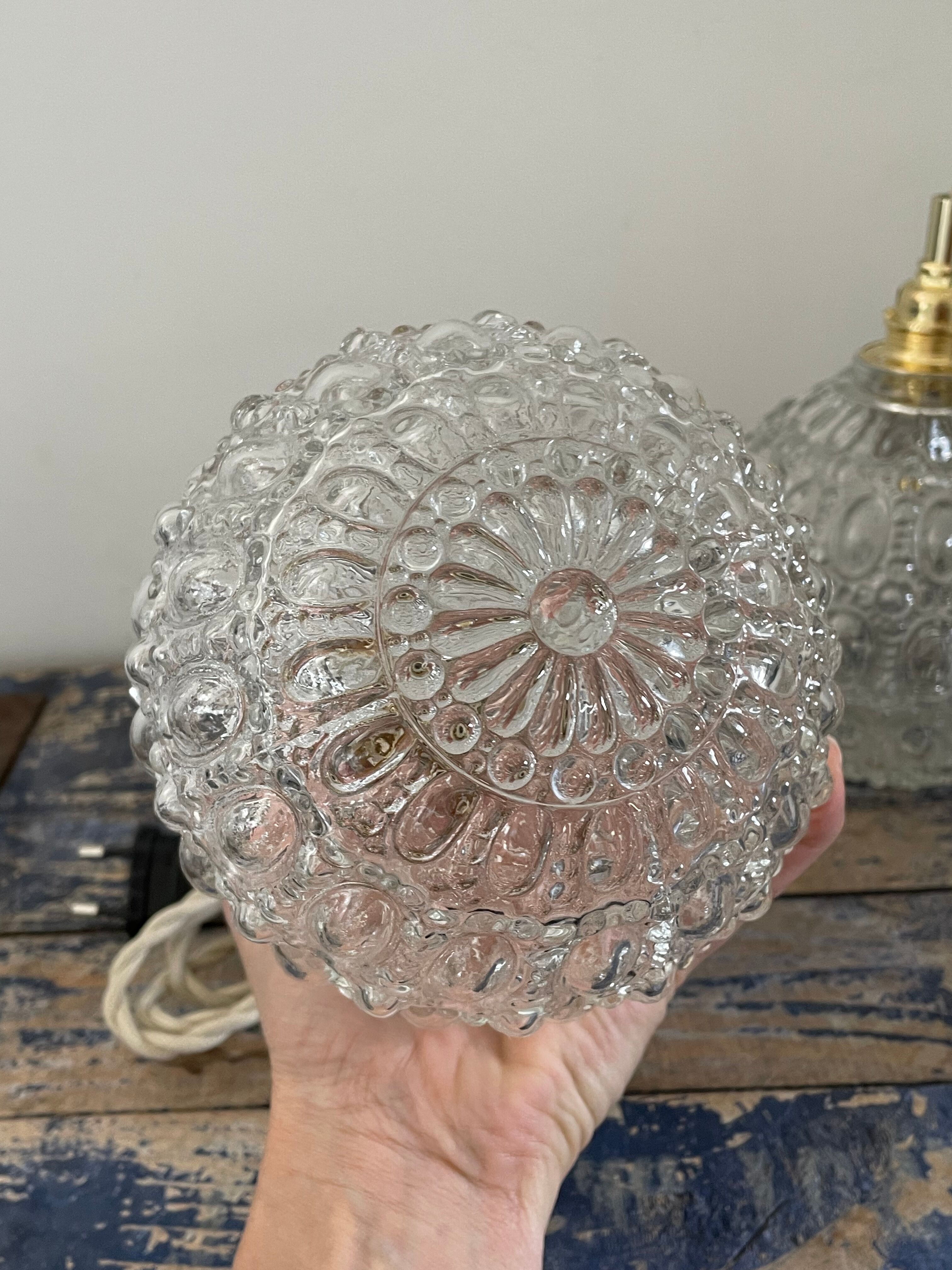 Set of two new electrified vintage globe walkers