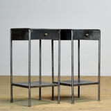 Set Iron Nightstands, 1910's