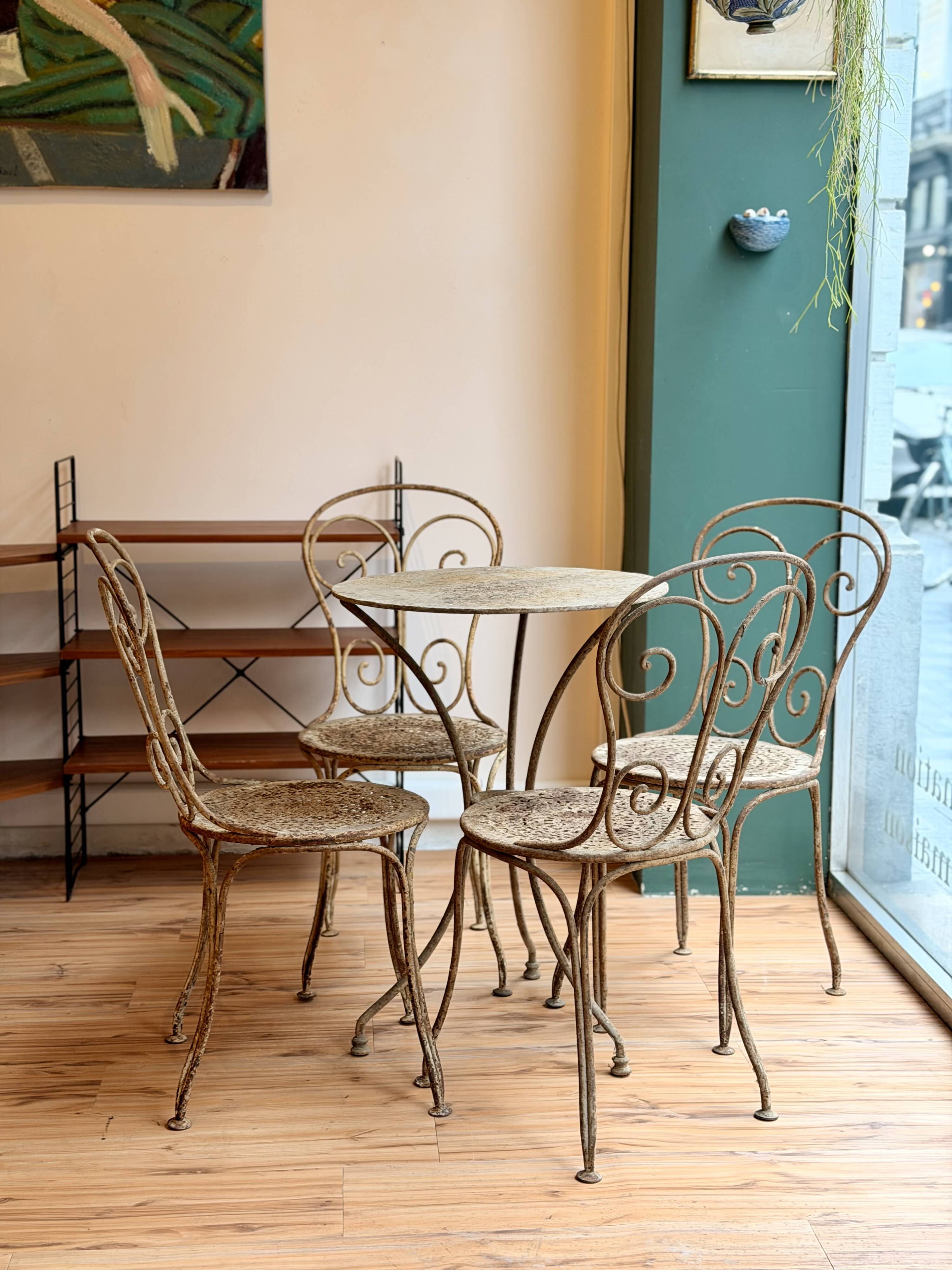 Garden furniture in wrought iron – 19th century, around 1880