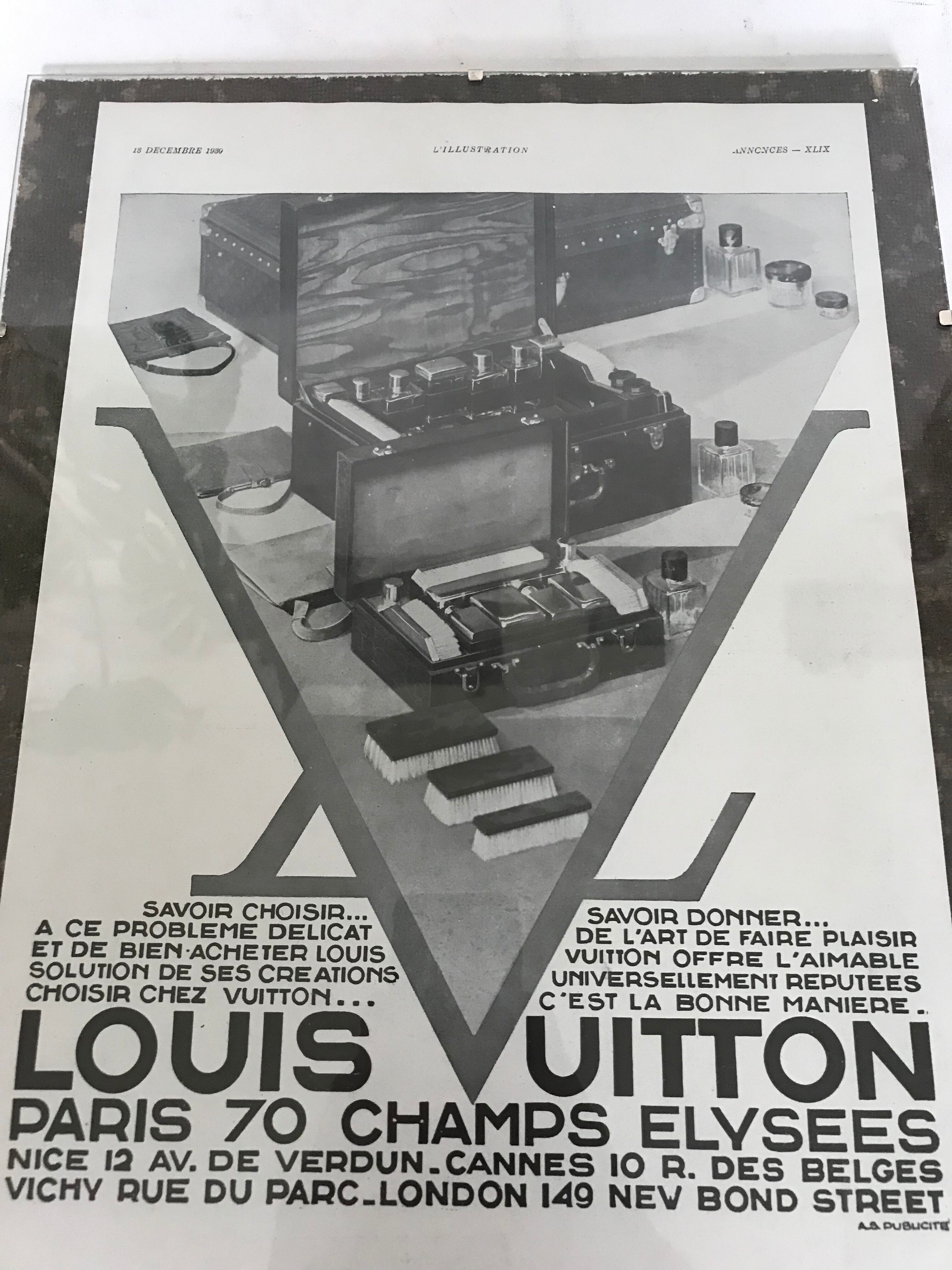 Advertising poster Louis Vuitton 1930