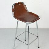 Tabouret de bar en cuir pour "Les Arc", 1960