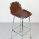 Dalvera "Les Arc" Original Leather Barstool, 1960