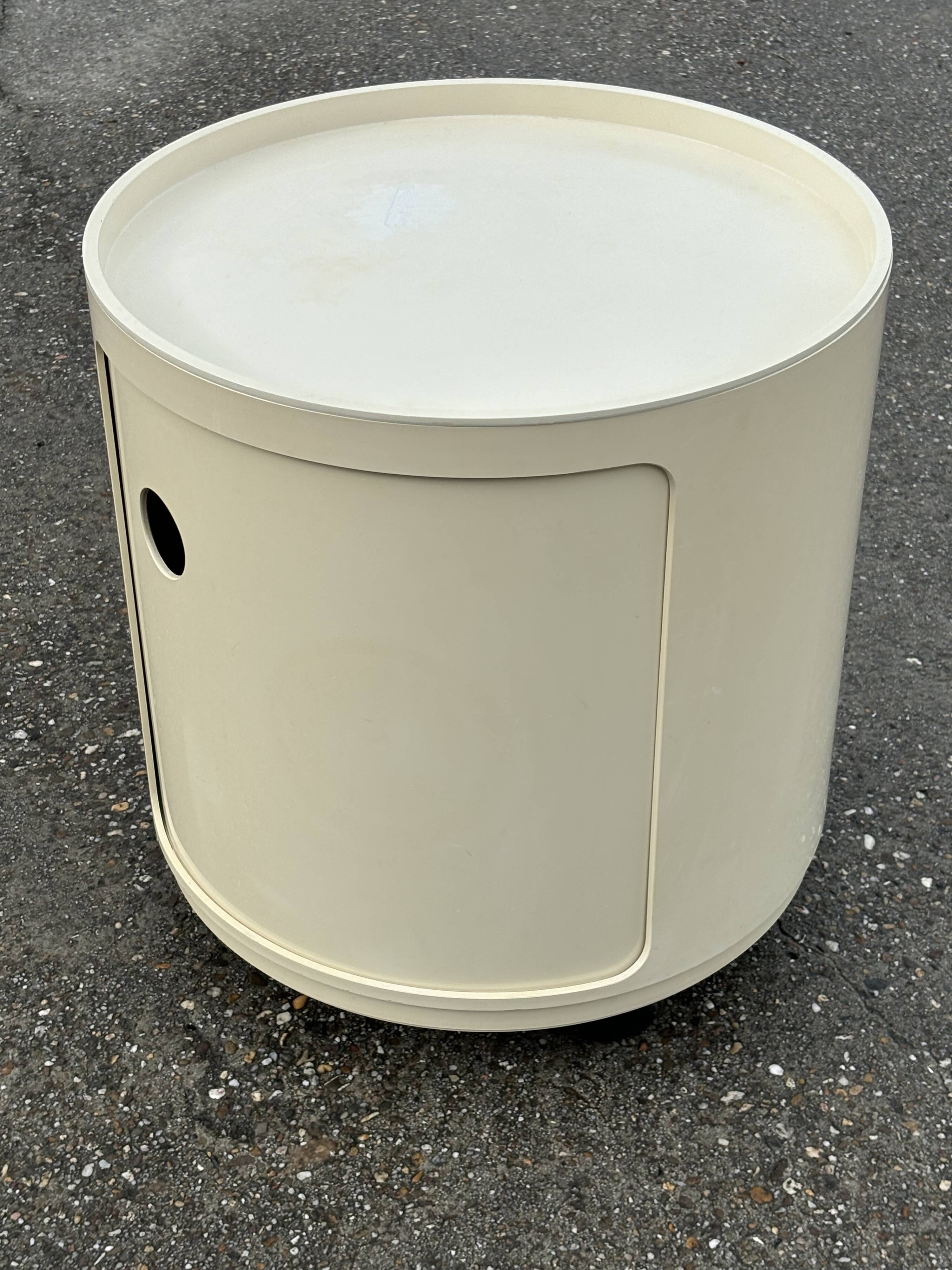 Vintage Componibili bedside tables by Anna Castelli for Kartell set of two