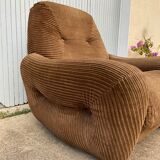 Vintage velvet armchair