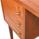 Mid Century Modern Danish Desk with Brass Handles