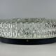 60s 70s ceiling lamp Hustadt Leuchten Germany Plafoniere glass & metal