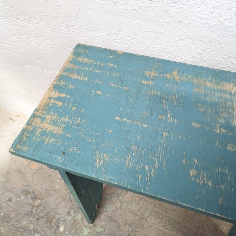 Small rustic pine bench