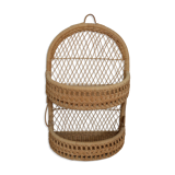 Wicker wall shelf