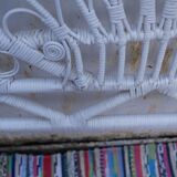 Headboard rattan "peacock".