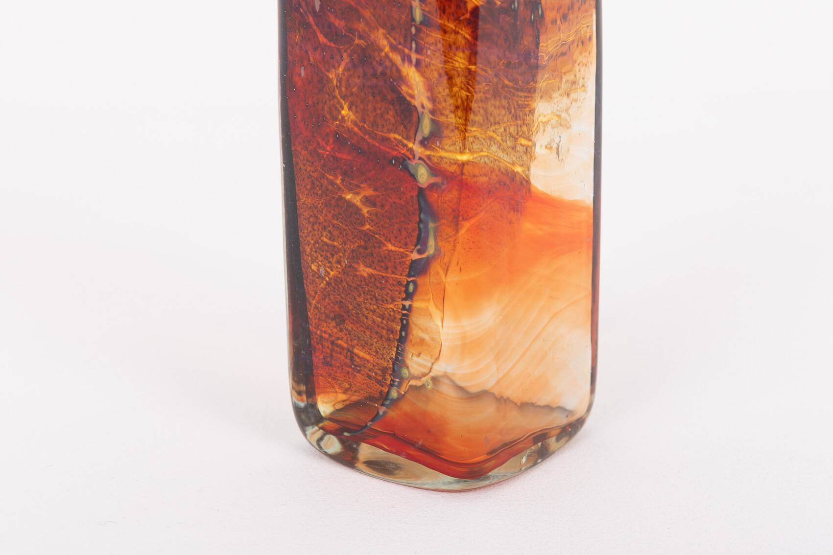 Art glass vase by Michael Harris for Mdina Maltese
