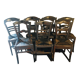 Set of 7 mustache bistro chairs