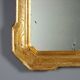Antique cabaret mirror in gilded wood, Italy, 19th century