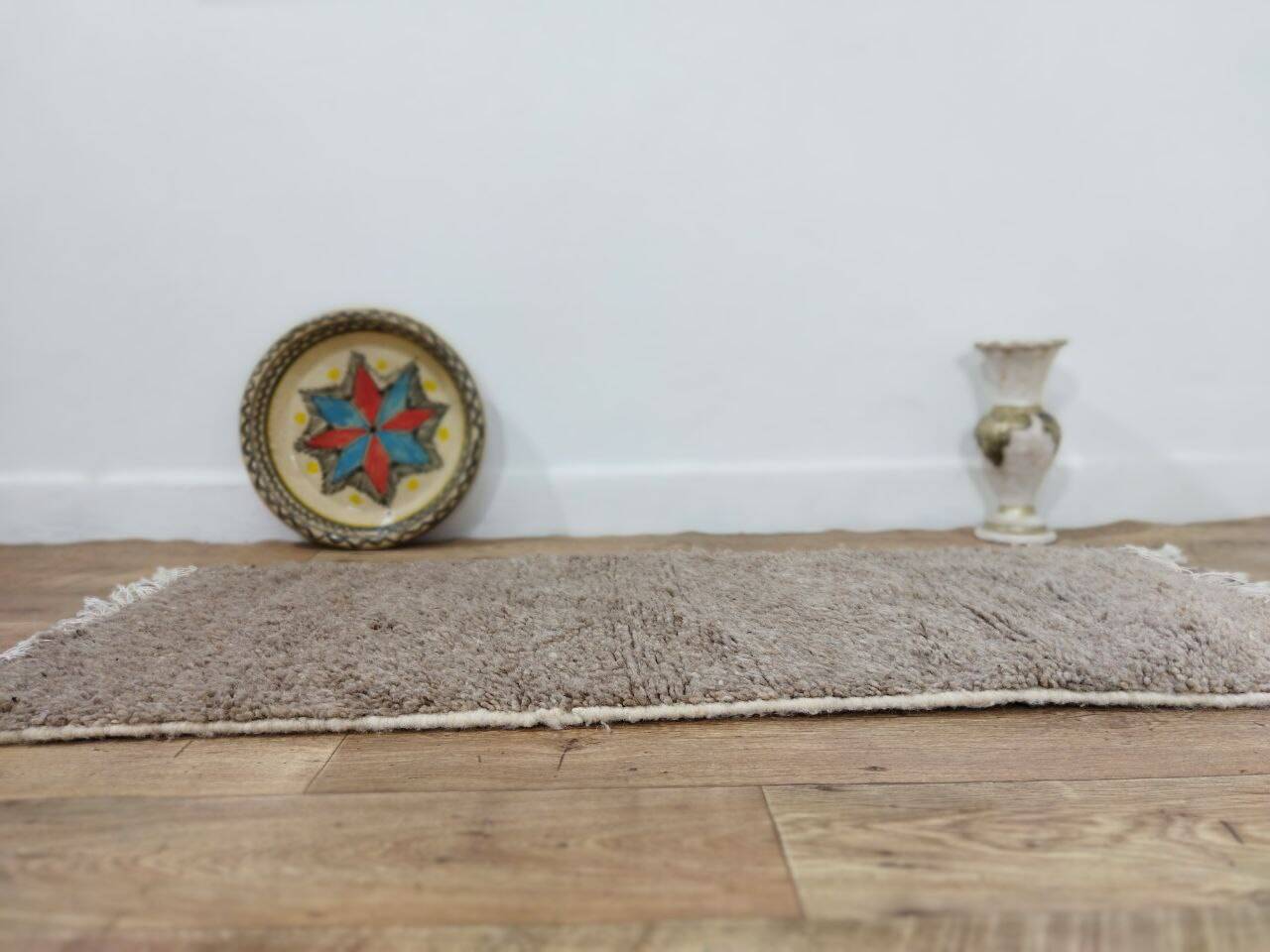 Handcrafted Moroccan Berber Rug 138 X 62 CM