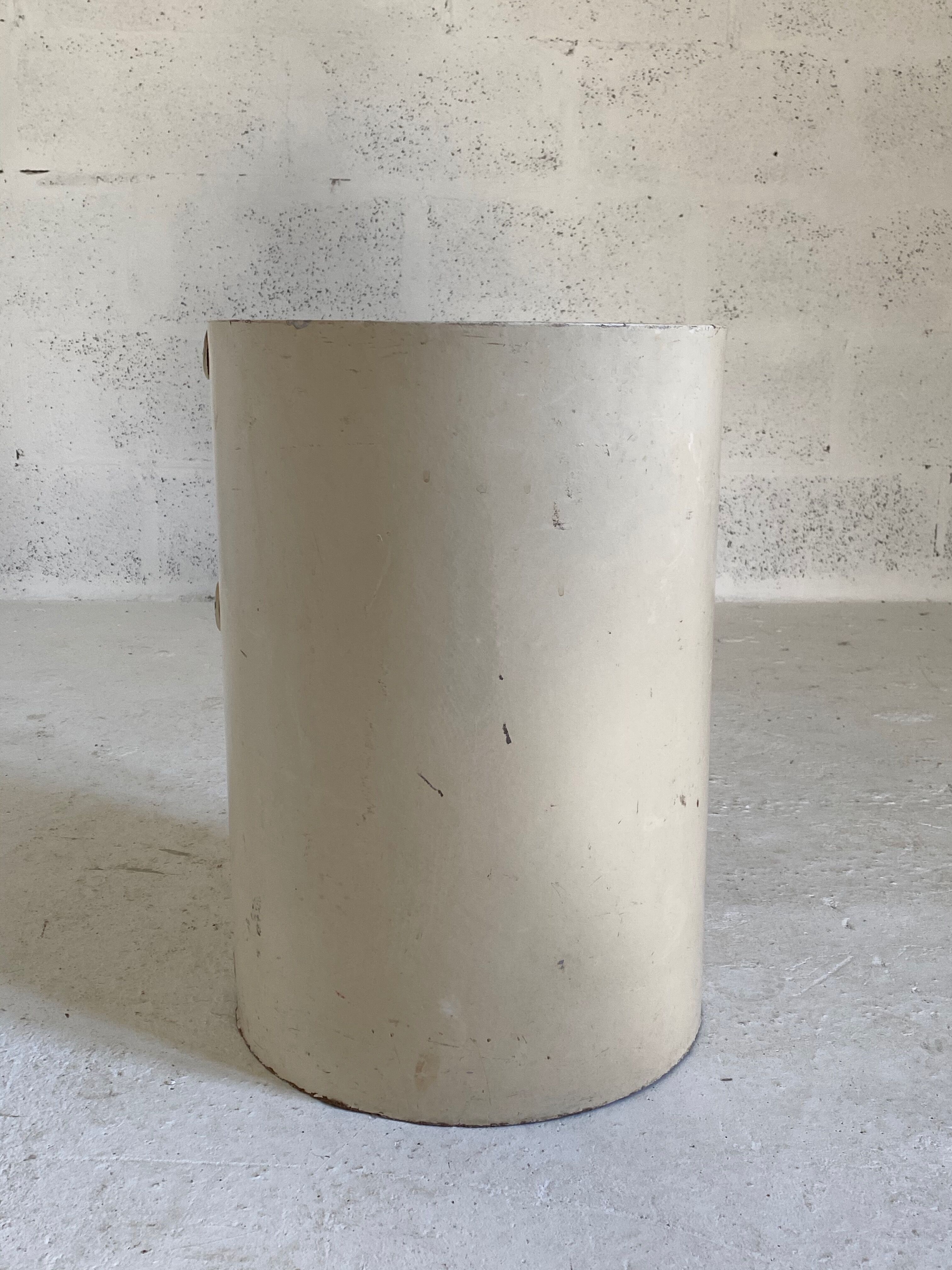 White thick lasked cardboard shelf, Jean-Louis AVRIL - 1960