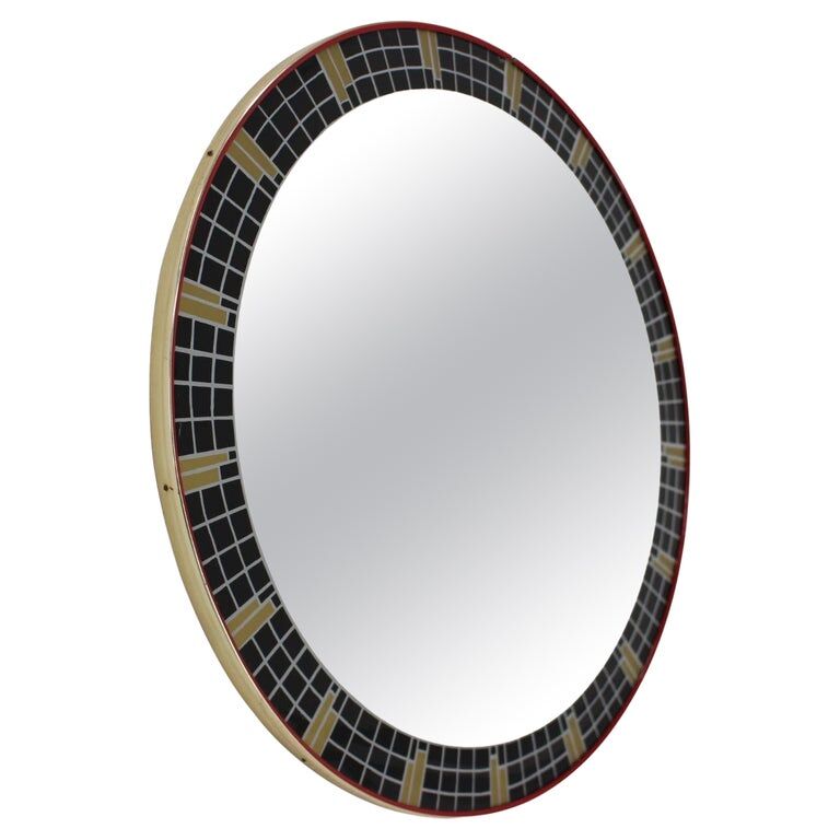 Mid Century Design Wall Mozaic Mirror, Germany, 1960s