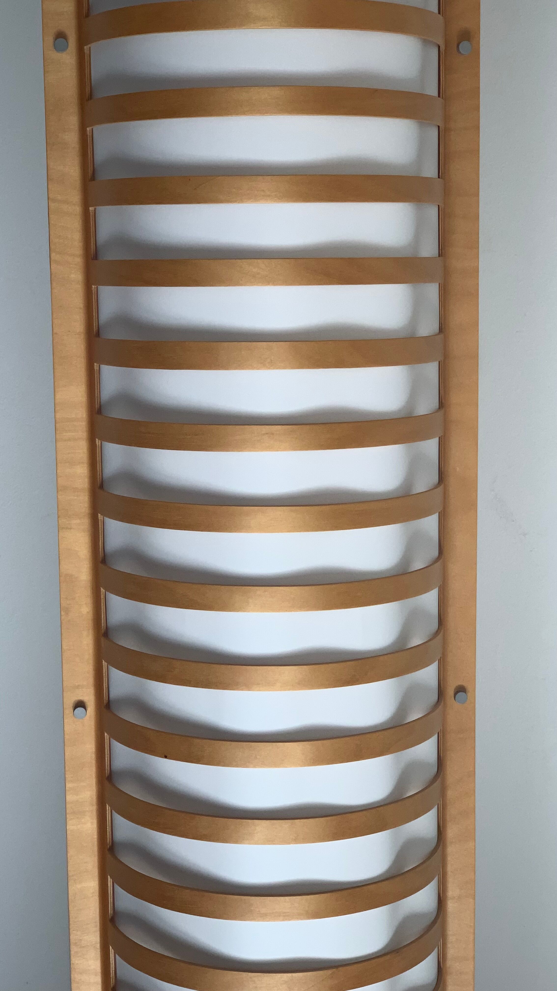 Lampadaire en bois de hêtre et textile Ikea Strimma