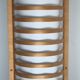 Lampadaire en bois de hêtre et textile Ikea Strimma