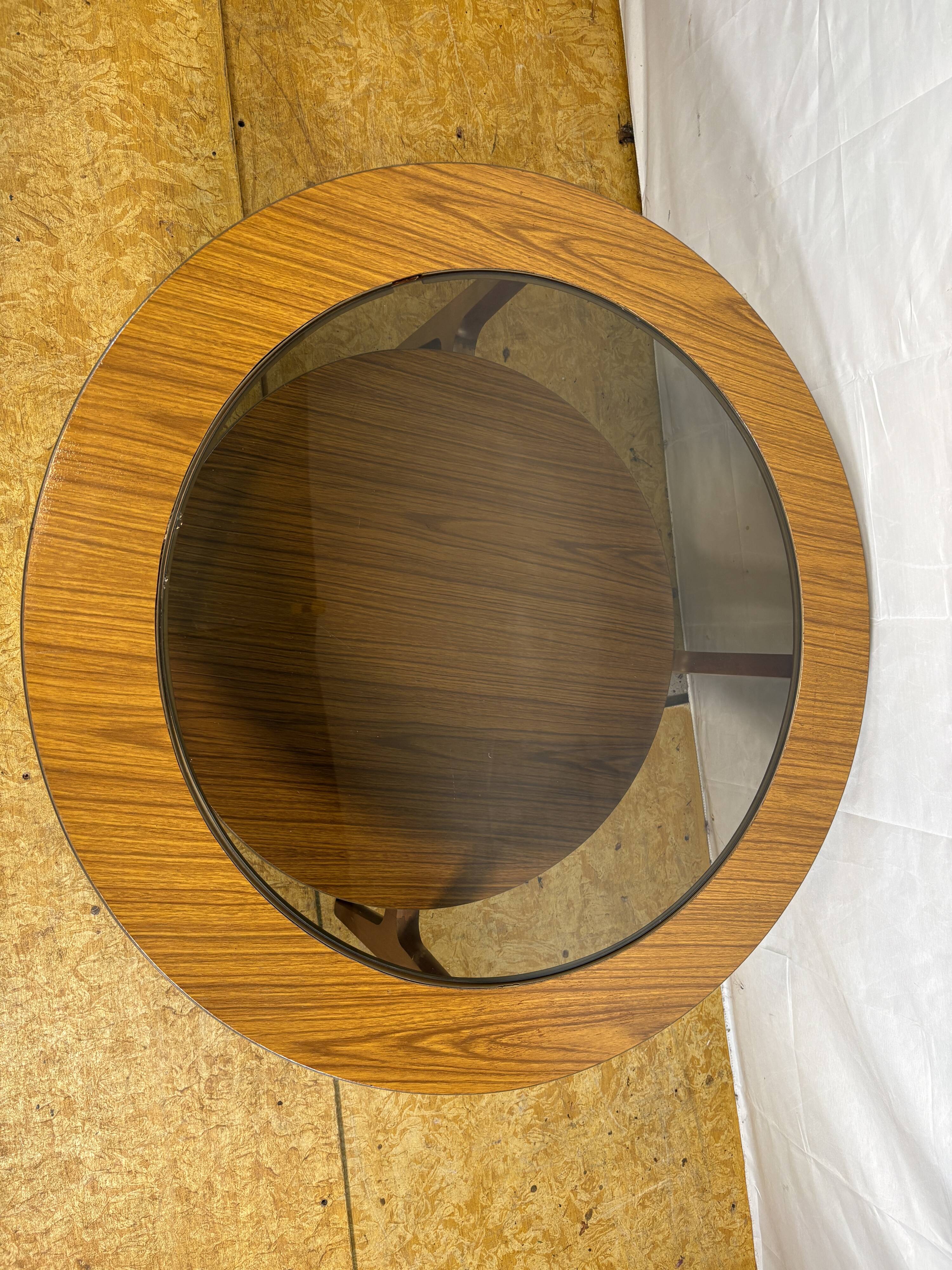 Mid Century Retro Vintage Round Coffee Table (Circa 1960–1970)  A stylish a