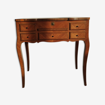 Louis XVI style veneer wood dressing table