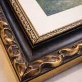 Tableau encadré reproduction Monet "Le Jardin à Vétheuil" 85x73 cm