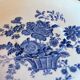 Tea cup and sub-cup English dishes blue flowers