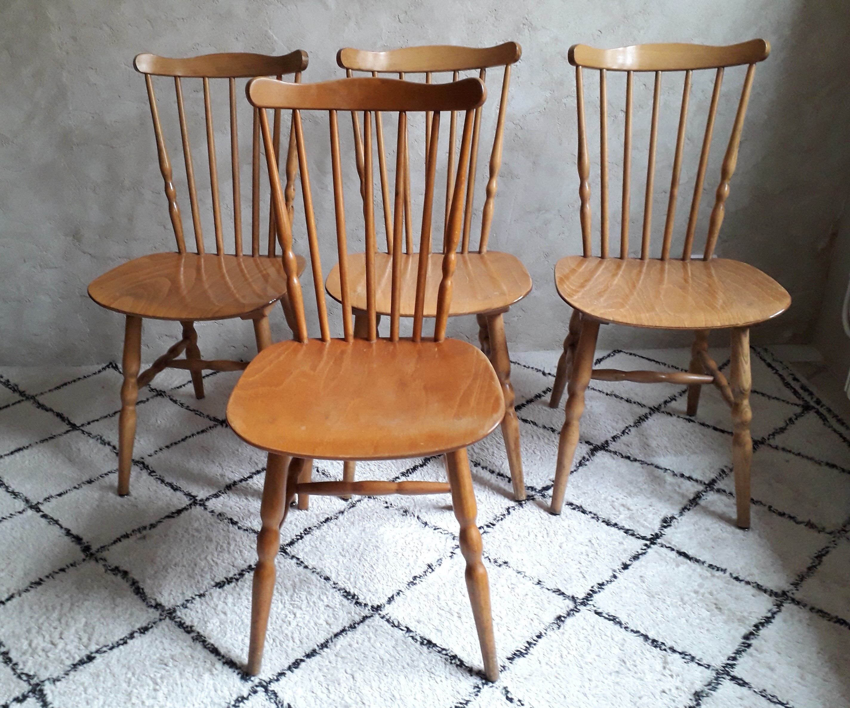 Lot de 4 chaises bistrot Baumann modèle Tacoma