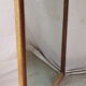 Old large mirror made of teak with frame
