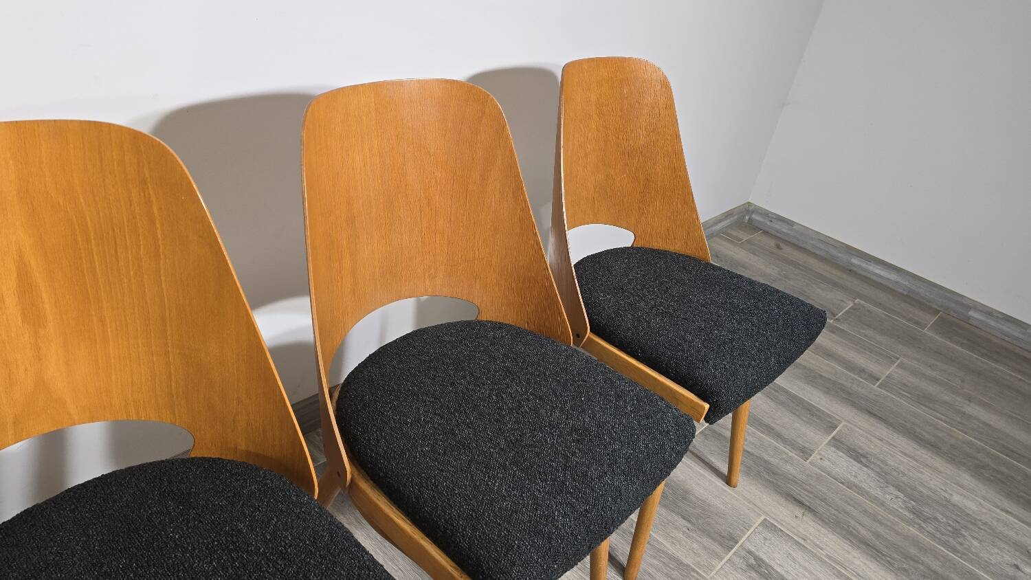 Dining Chairs by Radomir Hoffman for Ton, 1950s, Set of 8
