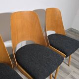 Dining Chairs by Radomir Hoffman for Ton, 1950s, Set of 8
