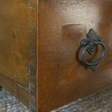 Sloped walnut secretary from the 20th century.