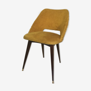 Chair barrel vintage mustard