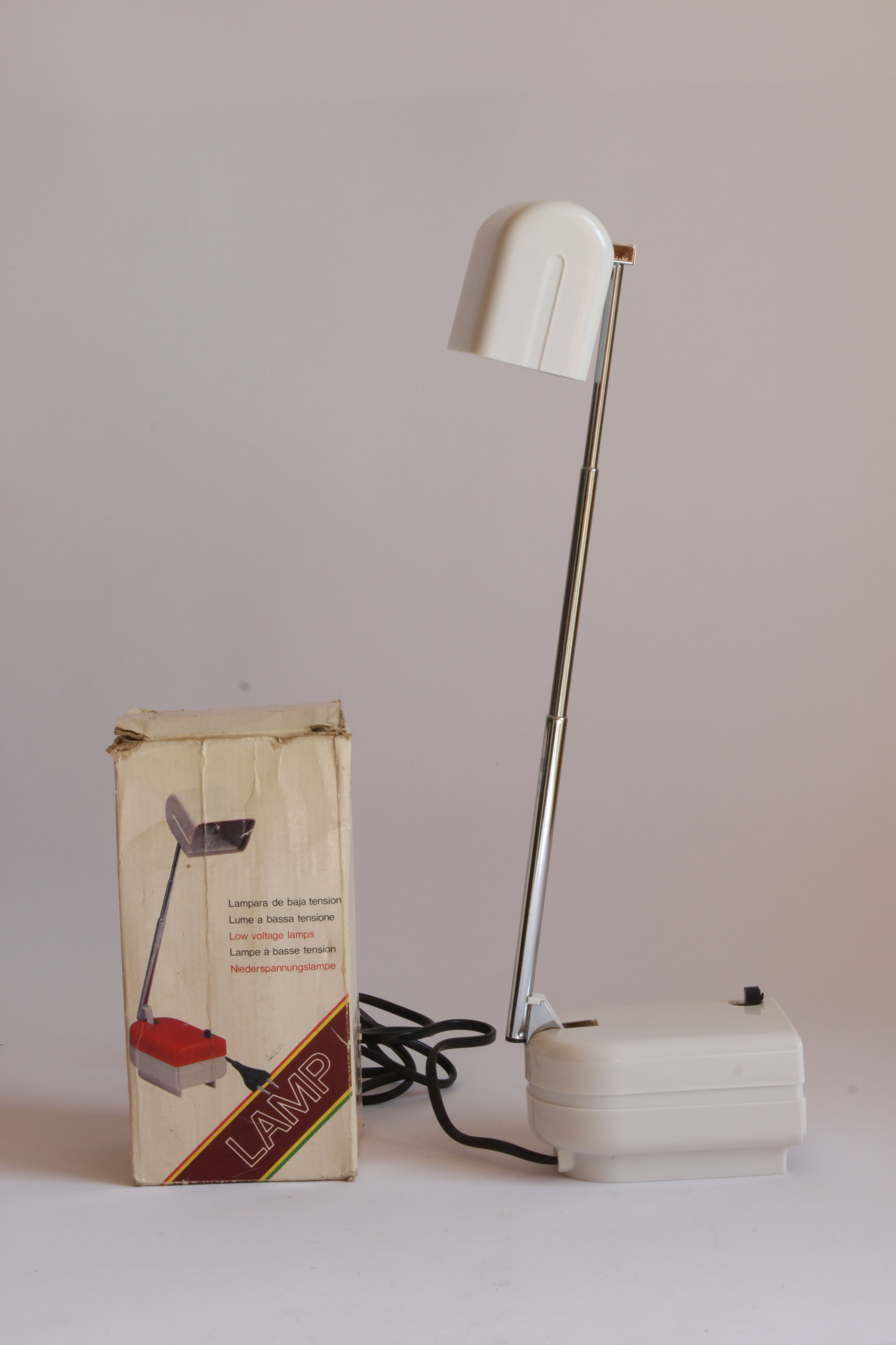 Telescopic bedside or wall lamp, 1960s.