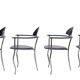 4 Italian Arrben 'Marilyn Stiletto' dining chairs 1970s