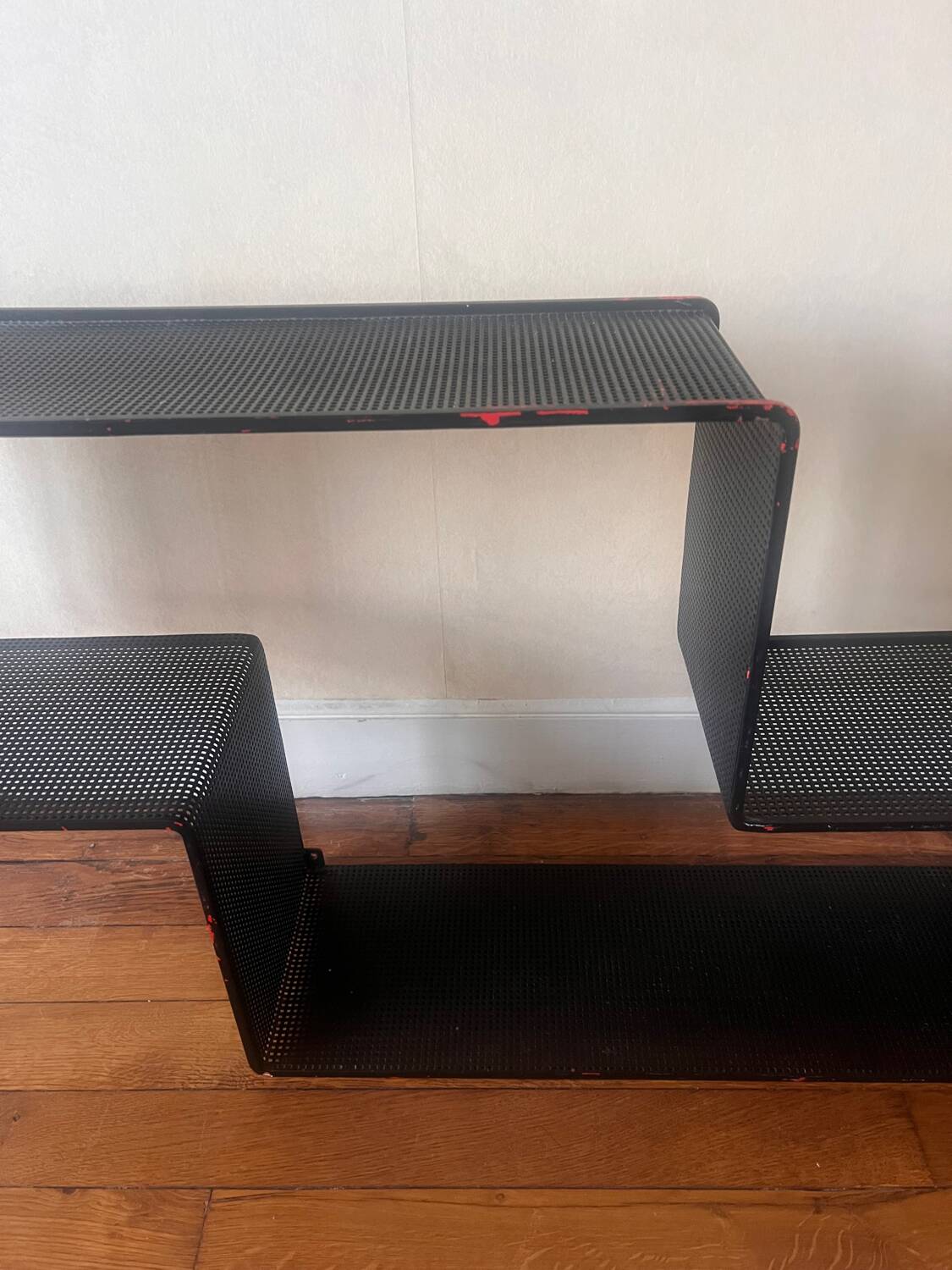 Dedal shelf, maze, Mathieu MATEGOT, original black